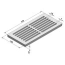 Grille de cendres 15x31 cm