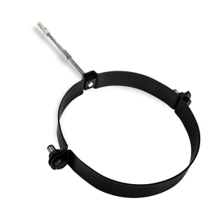 Ø 250 mm Collier de fixation pour tuyau - Noir
