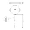 Ø 250 mm Collier de fixation pour tuyau - Noir