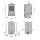 Insert de cheminée aquifère Malaga I avec 12 kW CS