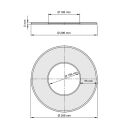 Ø 180 mm Rosace - Noir