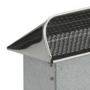Prise dair frais pour conduit plat 150 x 50 mm acier inoxydable