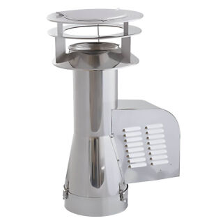 Ventilateur de cheminée à boucher en acier inoxydable