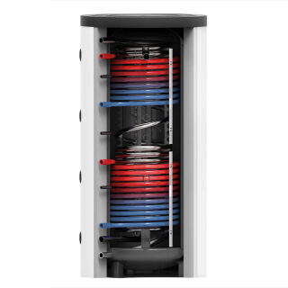 Ballon tampon hygiénique 1500l 2x échangeur thermique