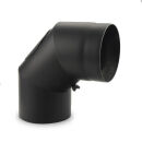 Ø 180 mm - Bogen 90° mit Tür Schwarz