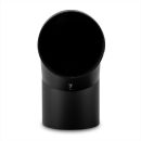 Ø 150 mm - Bogen 90° mit Tür Schwarz