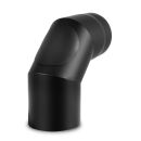 Ø 150 mm - Bogen 90° mit Tür Schwarz
