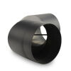 Ø 150 mm - Bogen 90° mit Tür Schwarz