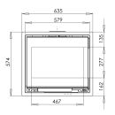 Insert de cheminée Aduro 5-1 noir 7 kW