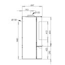 Poêle à bois Aduro 9-1 noir 6 kW