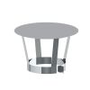 Ø 150 mm Jeremias DW FU / DW Silver Regenhaube Hochglanz