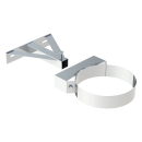 Ø 150 mm Jeremias DW FU / DW Silver Wandhalterung verstellbar ab 250 mm 2-teilig Hochglanz