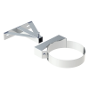Ø 150 mm Jeremias DW FU / DW Silver Wandhalterung verstellbar ab 250 mm 2-teilig Hochglanz