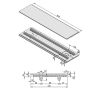 Gusseiserne Herdplatte 6" x 24" oder 17 x 63 cm