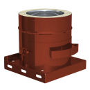 Ø 180 mm Jeremias DW FU Grundplatte mit herausnehmbaren Rußtopf RAL Farbe