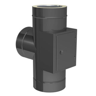 Ø 180 mm Raccordement Jeremias DW FU Pièce en T 90° avec ouverture de nettoyage Couleur RAL