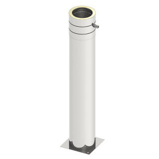 Teleskopstütze 60 - 1115 mm mit Kondensatablauf seitlich