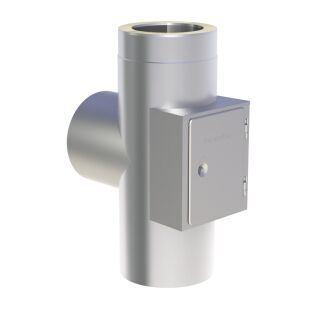 Jeremias DW Vision Anschluss T-Stück 90° mit Reinigungsöffnung