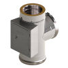 conduit de cheminee raccord t piece 90° avec trappe de nettoyage