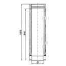 conduit de cheminee element de longueur 1000 mm