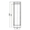 conduit de cheminee element de longueur 1000 mm