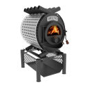 Poêle datelier Bruno Pyro III avec socle Compakt...