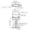 Schornstein - Wandhalterung ab 250 mm