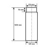 Ø 120 mm - Ofenrohr 100 cm Gussgrau
