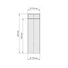 Ø 120 mm - Ofenrohr 50 cm Gussgrau