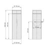 Ø 120 mm Tube droit 50 cm avec Clé de tirage - Gris fonte