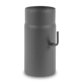 Ø 120 mm Tube droit 25 cm avec Clé de tirage - Gris fonte