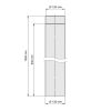 Ø 130 mm Tube droit 100 cm - Gris fonte
