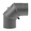 Ø 150 mm Coude 0 - 90 ° pivotant - Gris fonte