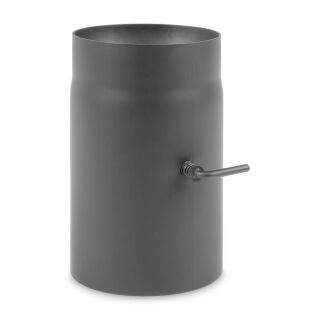 Ø 160 mm Tube droit 25 cm avec Clé de tirage - Gris fonte