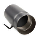 Ø 160 mm Tube droit 25 cm avec Clé de tirage - Gris fonte