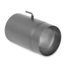 Ø 160 mm Tube droit 25 cm avec Clé de tirage - Gris fonte