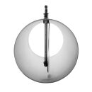 Ø 160 mm Tube droit 25 cm avec Clé de tirage - Gris fonte
