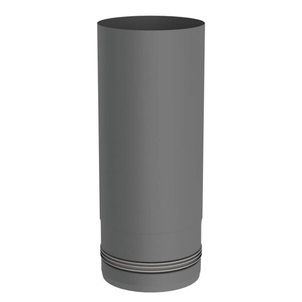Tuyau de poêle à granulés Coude capsulaire Muffe 100 mm Noir