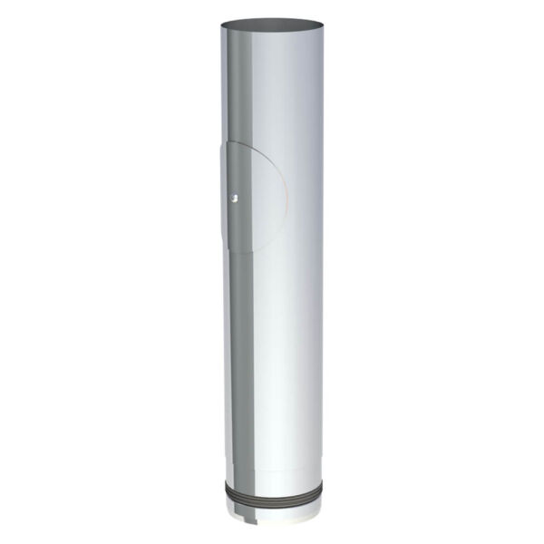 Elément de poêle à granulés de 500 mm de long avec porte de nettoyage
