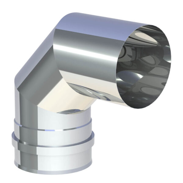 Tuyau de poêle Elargissement avec rosace avec rosace Ø 80 mm > Ø 130 mm émaillé